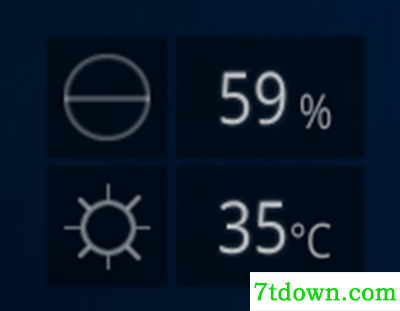 天气模块截图