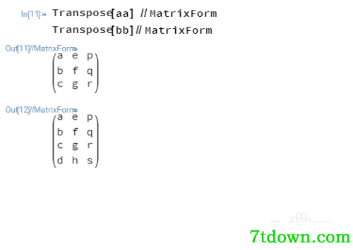 mathematica4怎么计算行列式5