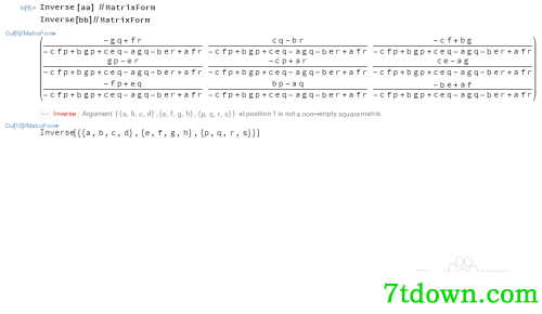 mathematica4怎么计算行列式4