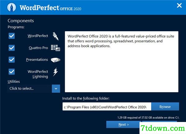 WordPerfect Office Standard安装破解教程4