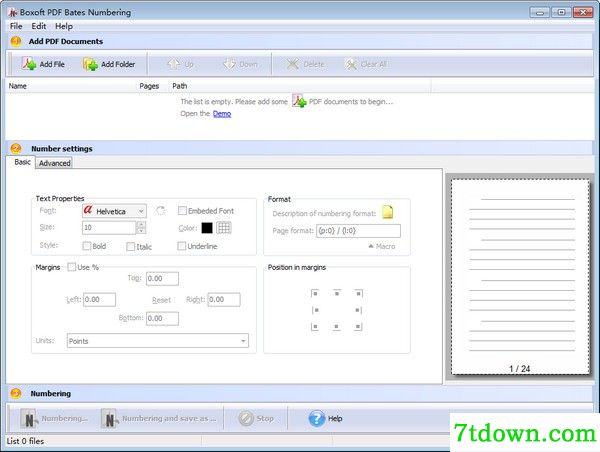 Boxoft PDF Bates Numbering下载截图1