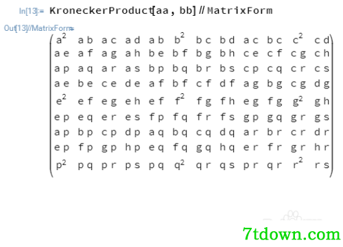 mathematica4怎么计算行列式6