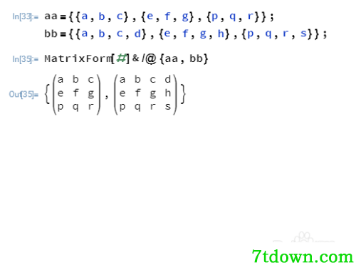 mathematica4怎么计算行列式1