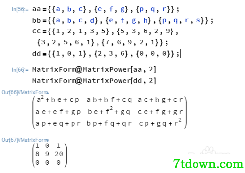mathematica4怎么计算行列式17