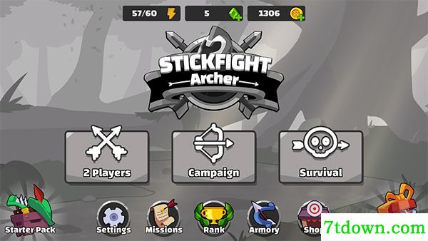 激斗弓箭手游戏(Stickfight Archer)