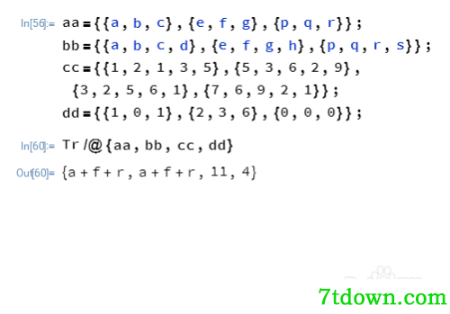 mathematica4怎么计算行列式15