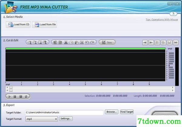 Free MP3 WMA Cutter下载截图1