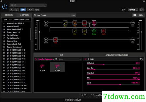 Line6 Helix Native下载功能简介