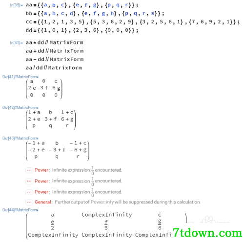 mathematica4怎么计算行列式12
