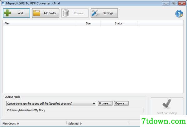 XPS转PDF软件截图1