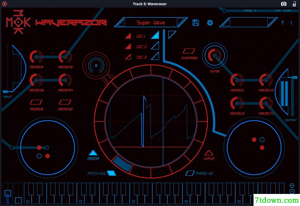 声音合成器软件MOK WaveRazor v2.5.0 正版