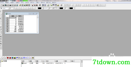 origin7.5线性拟合1