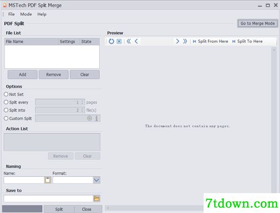 MSTech PDF Split Merge