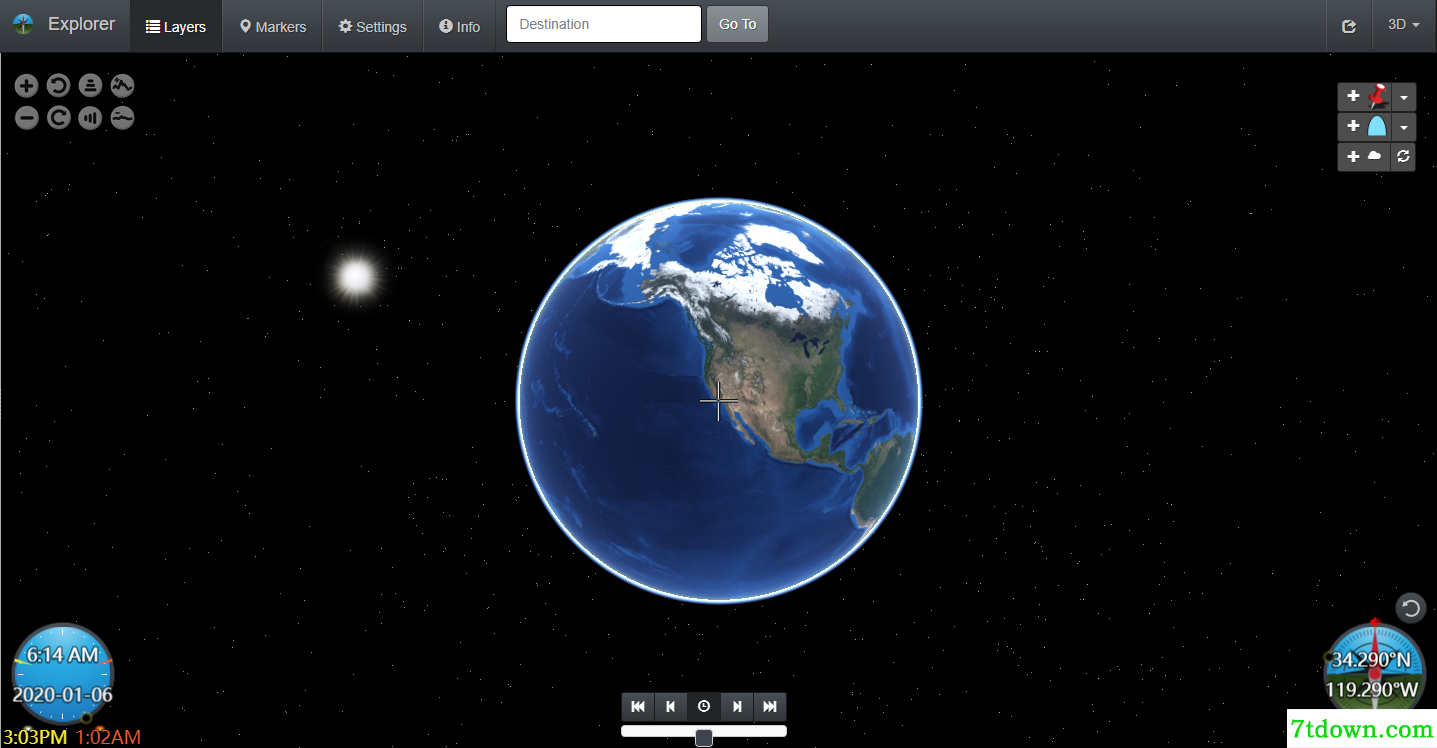 Nasa World Wind地球放大镜