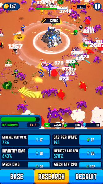 太空基地闲置塔防游戏(Space Base)正版 v1.0.0安卓版