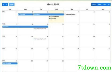 FullCalendar