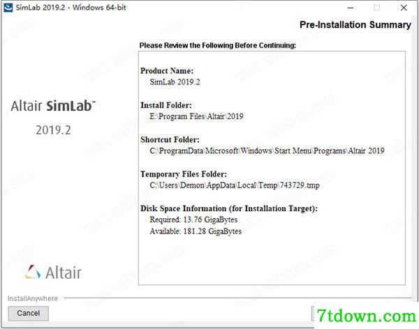 Altair SimLab有限元设计建模软件安装图11