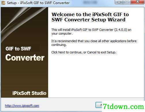 iPixSoft GIF to SWF Converter安装图1