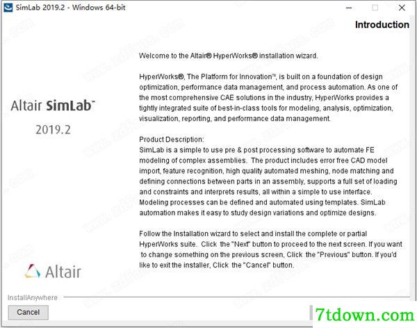 Altair SimLab有限元设计建模软件安装图2