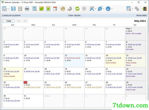 Hebrew Calendar正版