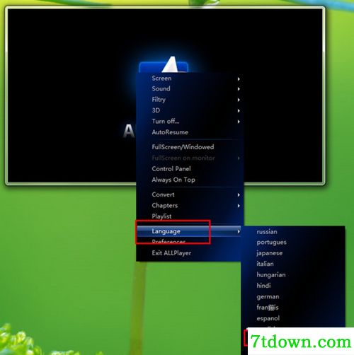ALLPlayer中文版设置中文