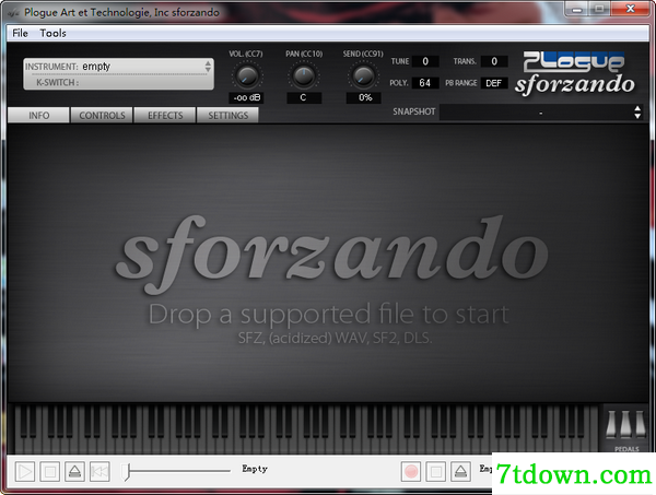 Plogue Sforzando(SFZ播放器) v1.848 最新版