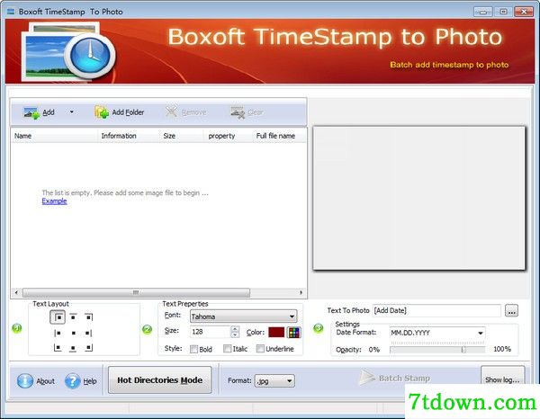 Boxoft TimeStamp to Photo