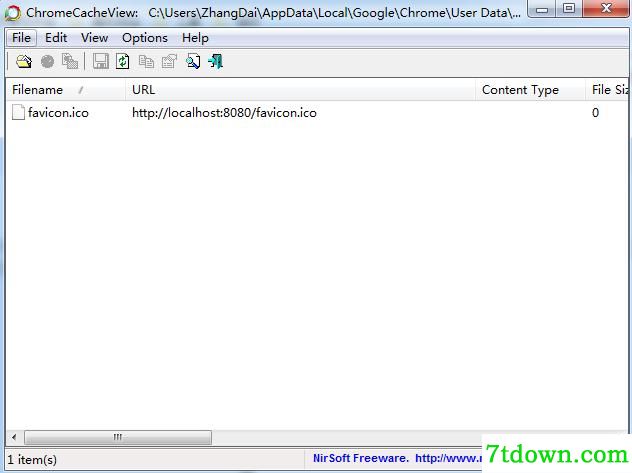 ChromeCacheView功能