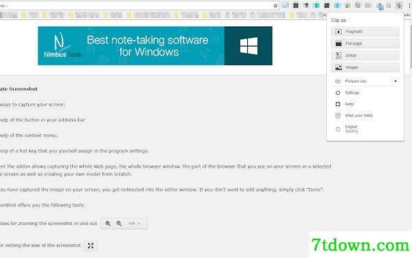 Nimbus Web Clipper下载预览图