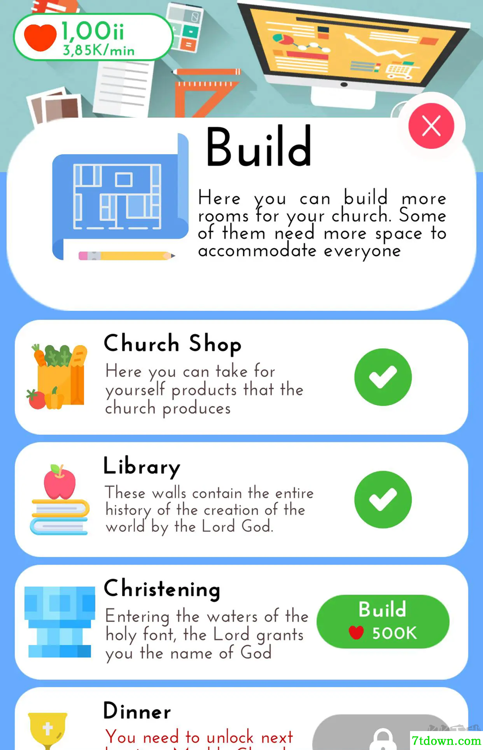 闲散教会大亨(Idle Church Tycoon)