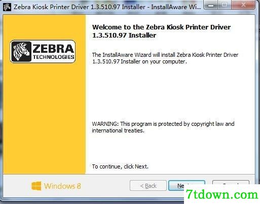 斑马Zebra TTP 7000打印机驱动 v1.3.510.97最新版