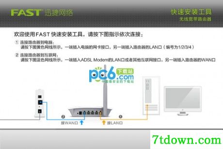 迅捷Fast无线路由器快速安装软件可以帮助用户快速进行无线路由器的安装和配置，适用于FW150R V5/6/8、FW153R V1、FWR108 V1、FW300R V3/4、FWR303 V1、FWR310 V1/2无线路由器