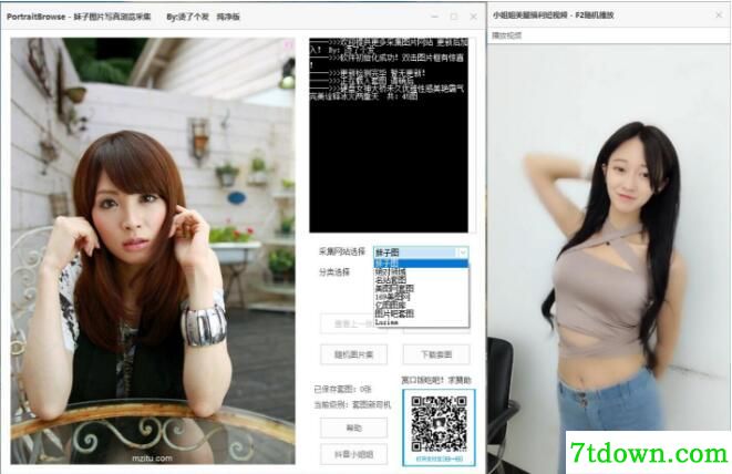 PC妹子图在线浏览采集软件