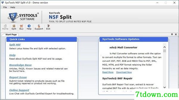 SysTools NSF Split下载截图1