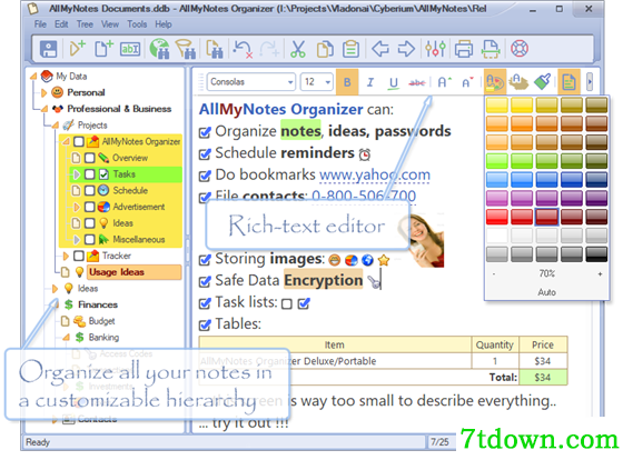AllMyNotes Organizer下载截图1
