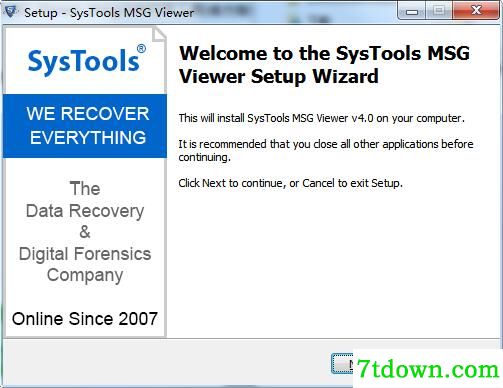 SysTools MSG Viewer下载截图1
