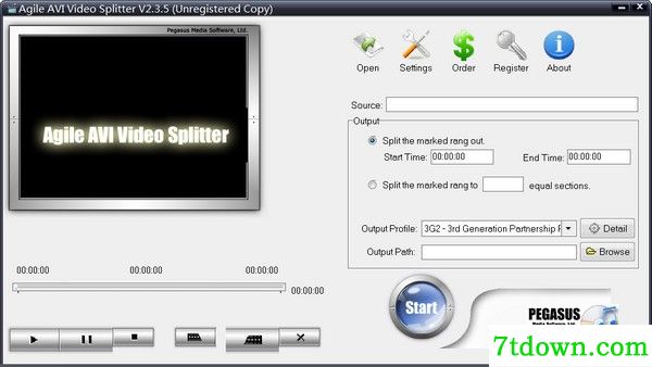 Agile AVI Video Splitter