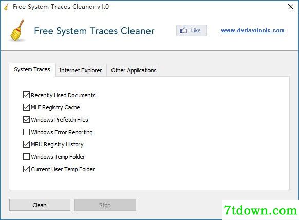 Free System Traces Cleaner下载