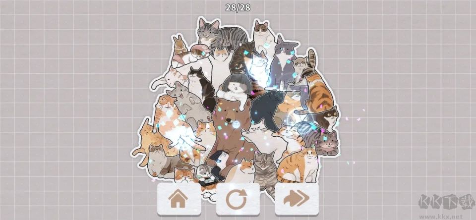 挤在一起的猫猫免广告版 v1.17安卓版