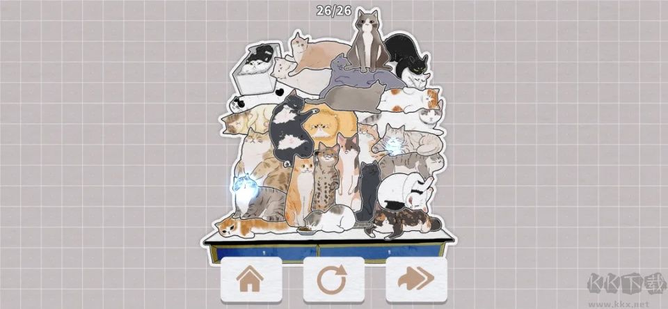 挤在一起的猫猫免广告版 v1.17安卓版