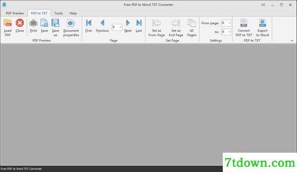 Free PDF to Word TXT Converter